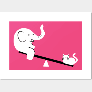 Cat And Elephant Posters and Art